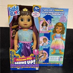 Baby Alive Princess Ellie Grows Up Doll - Brand New in Box!  English/Spanish